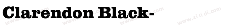 Clarendon Black字体转换